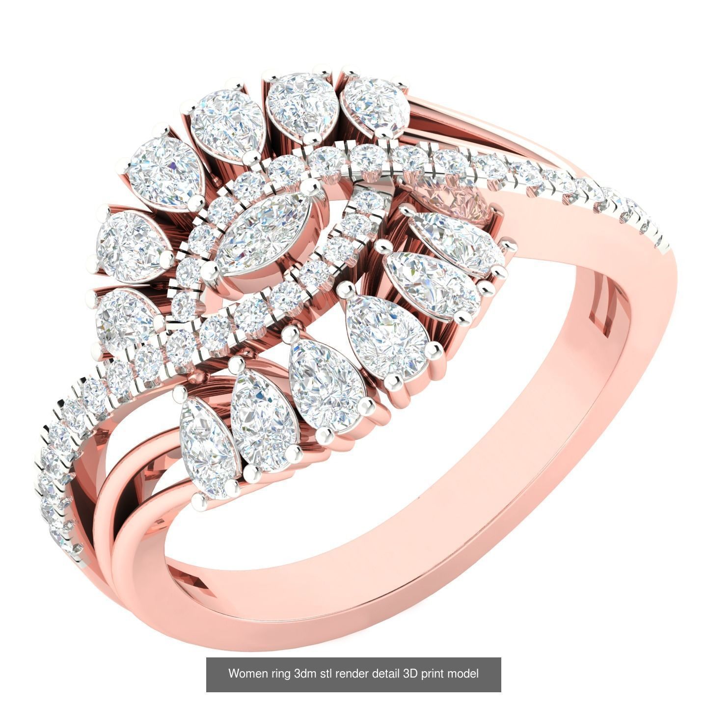 440 engagement wedding women ring 3dm details bulk collection  _15
