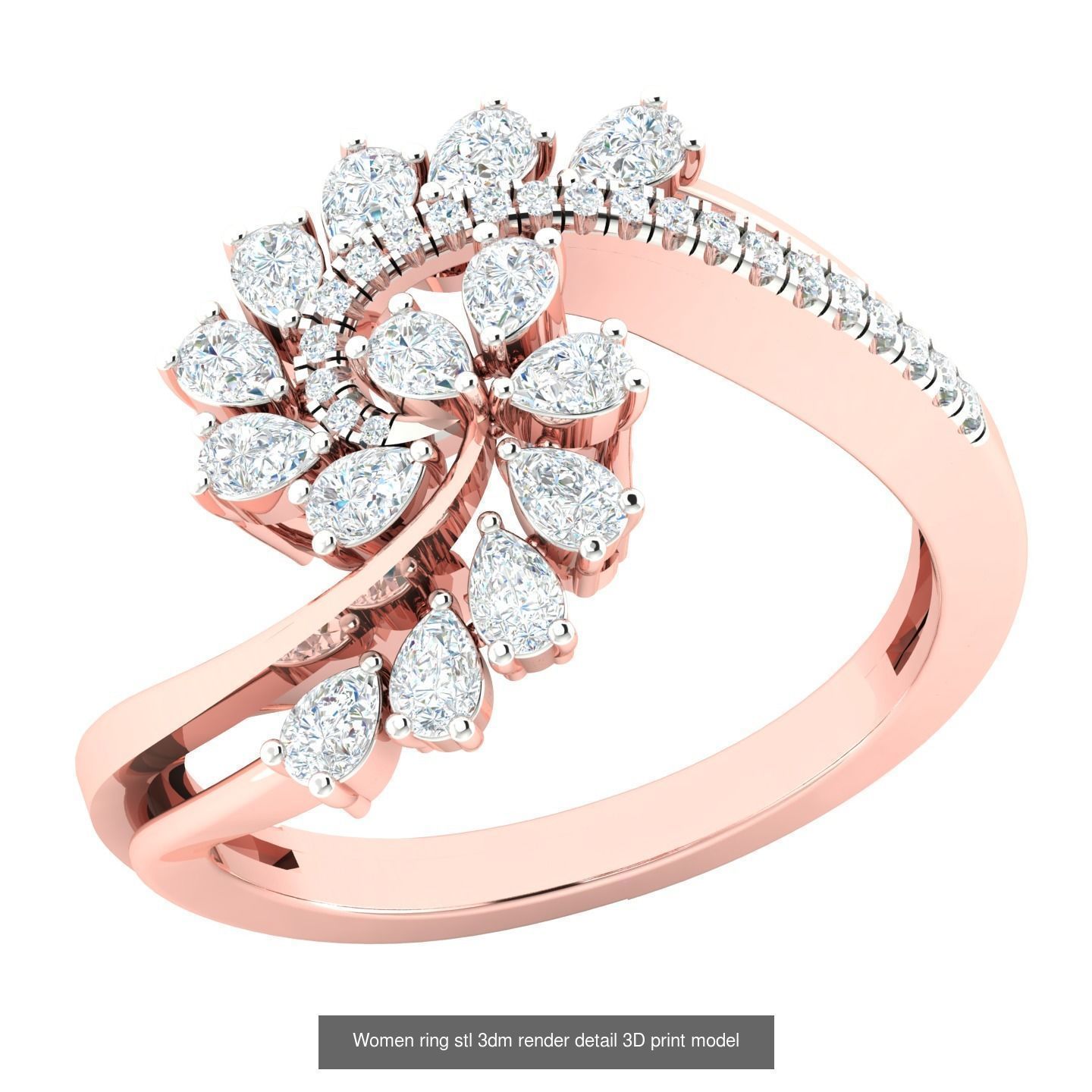 440 engagement wedding women ring 3dm details bulk collection  _75