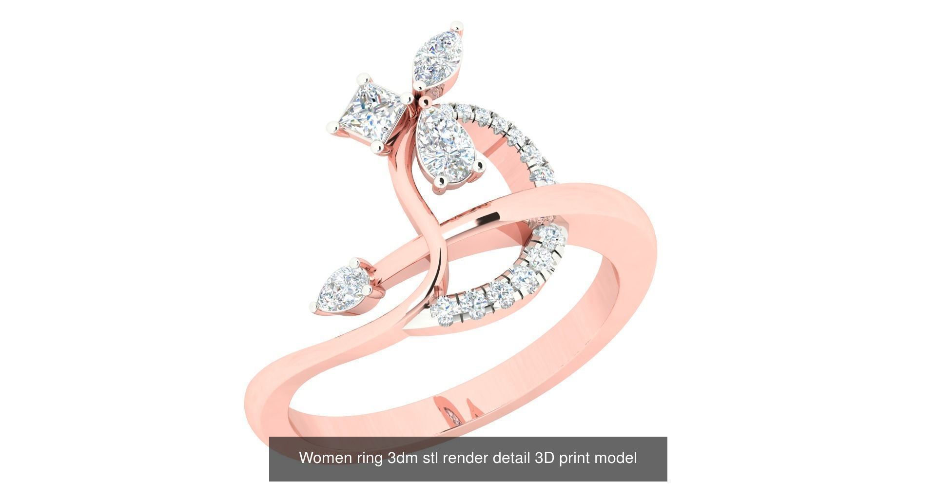 440 engagement wedding women ring 3dm details bulk collection  _172