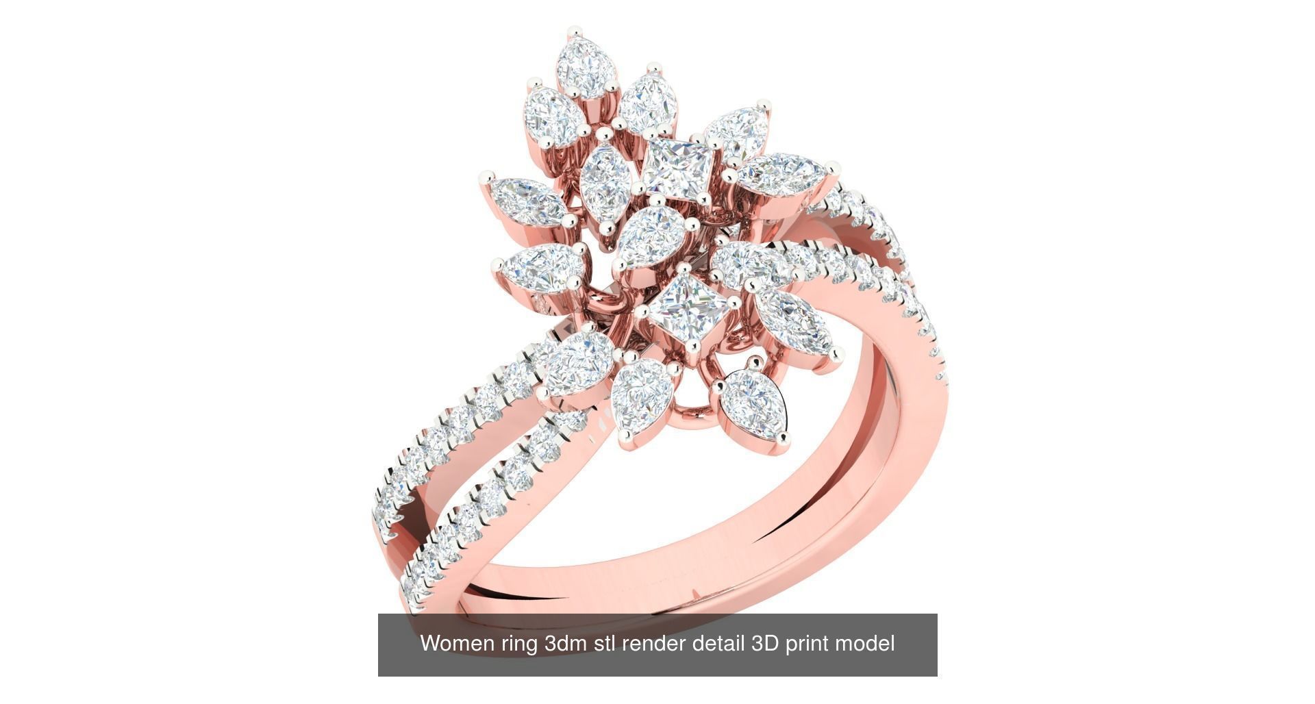 440 engagement wedding women ring 3dm details bulk collection  _126