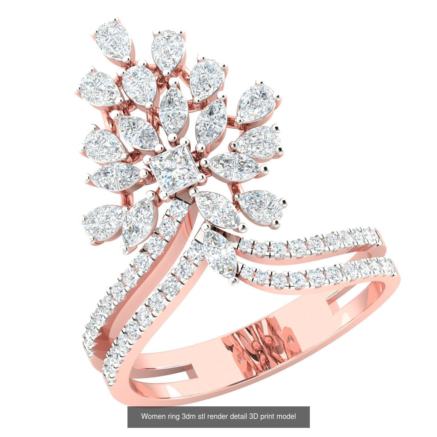 440 engagement wedding women ring 3dm details bulk collection  _47