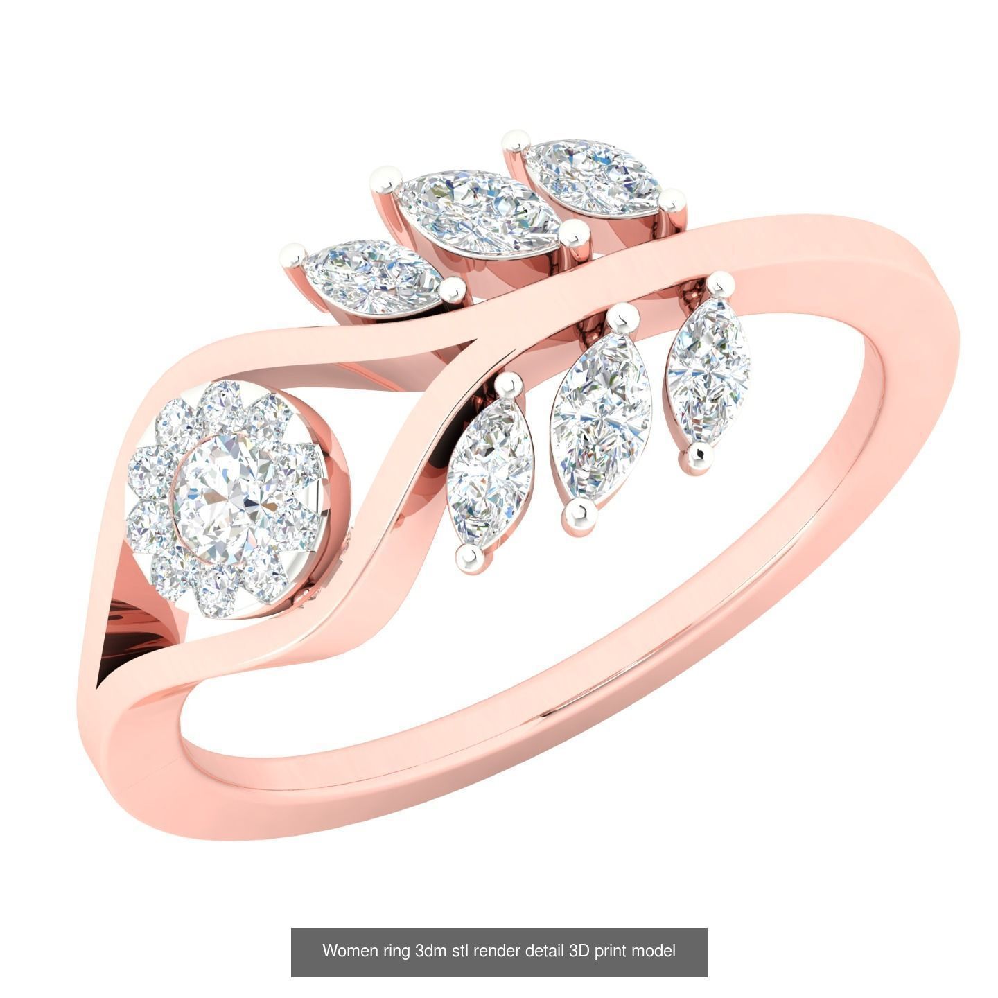 440 engagement wedding women ring 3dm details bulk collection  _159