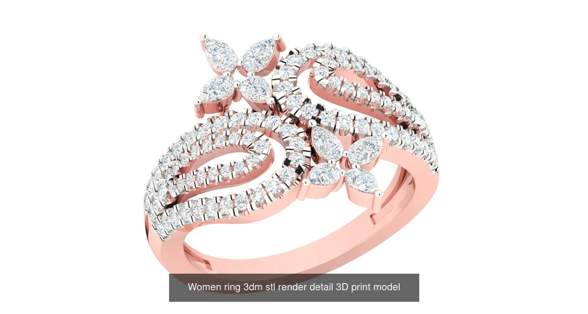 440 engagement wedding women ring 3dm details bulk collection  _107