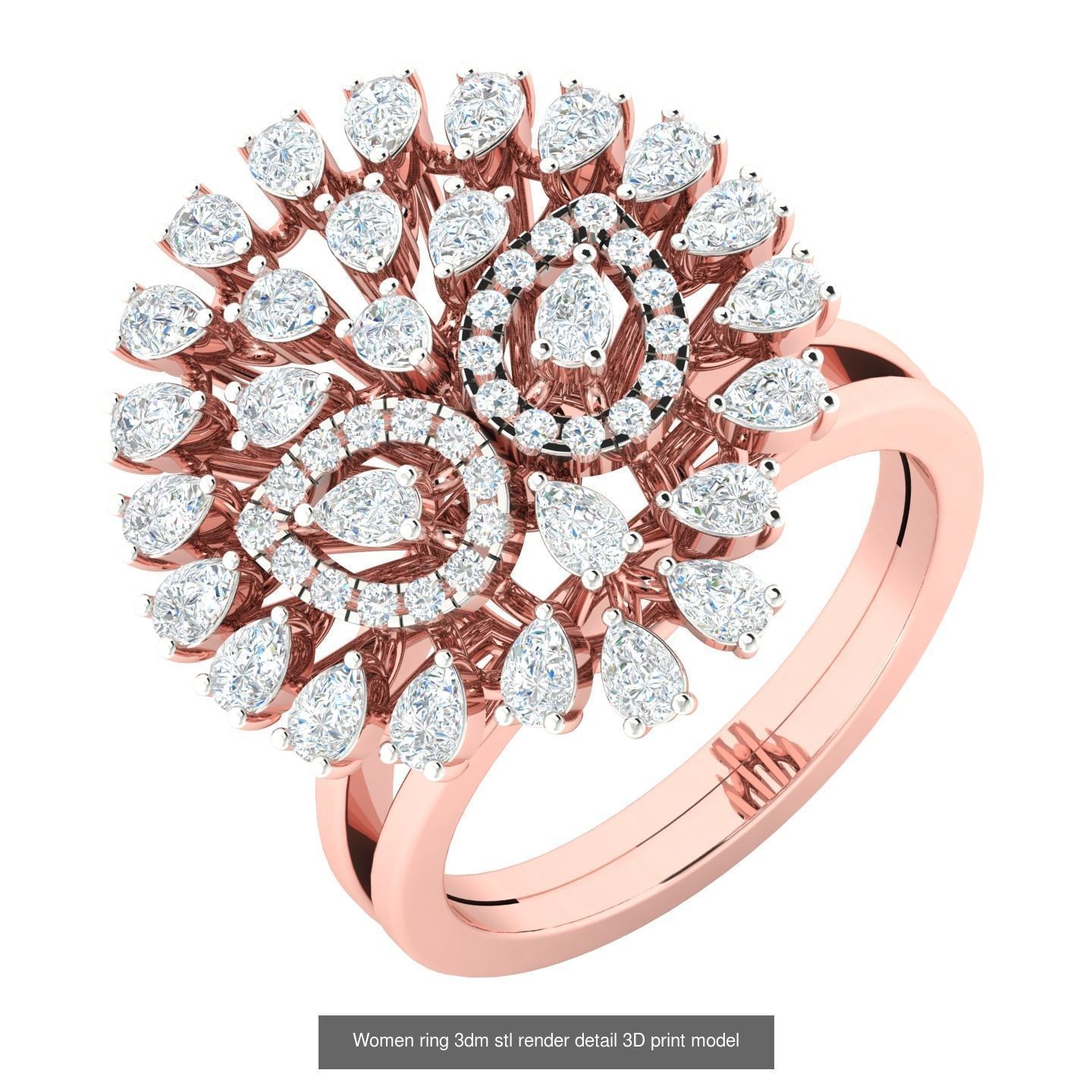 440 engagement wedding women ring 3dm details bulk collection  _84
