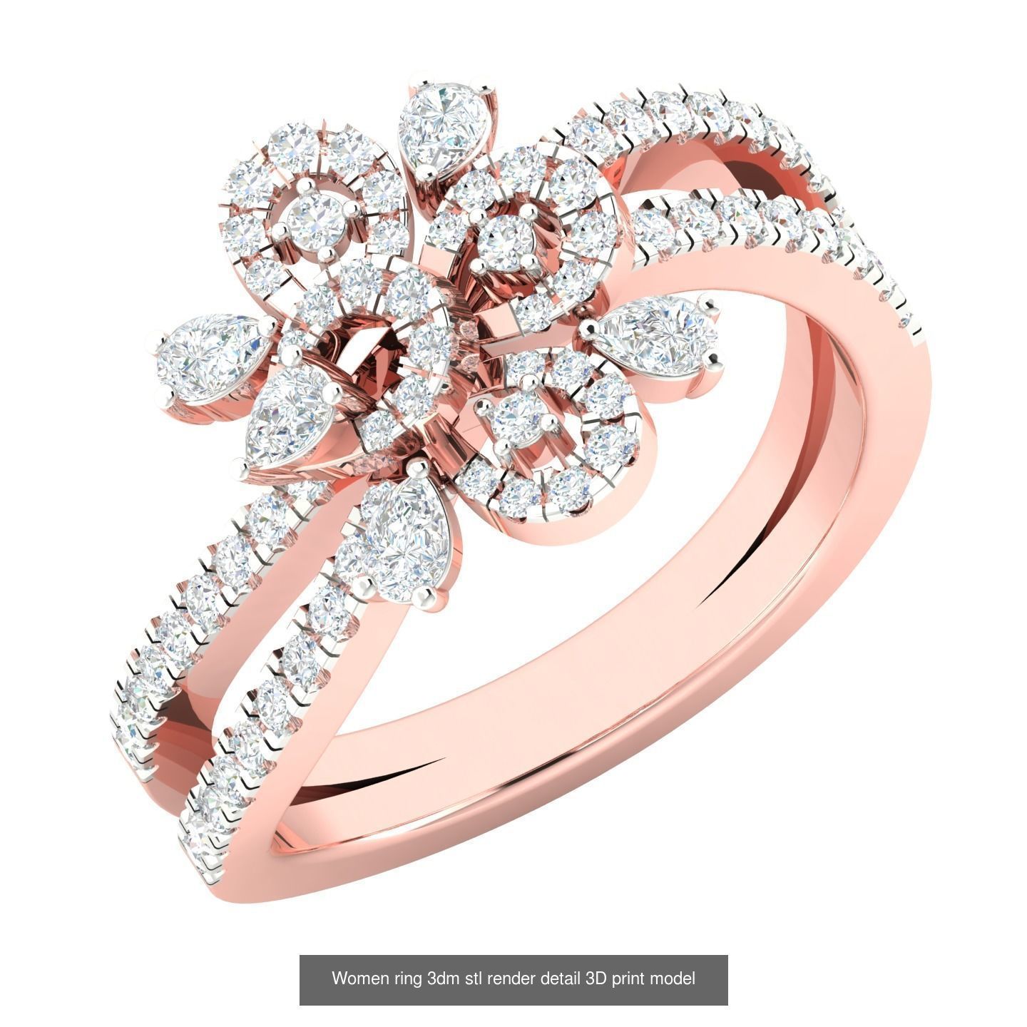 440 engagement wedding women ring 3dm details bulk collection  _7