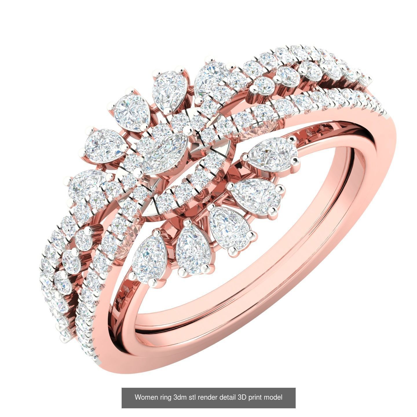 440 engagement wedding women ring 3dm details bulk collection  _36