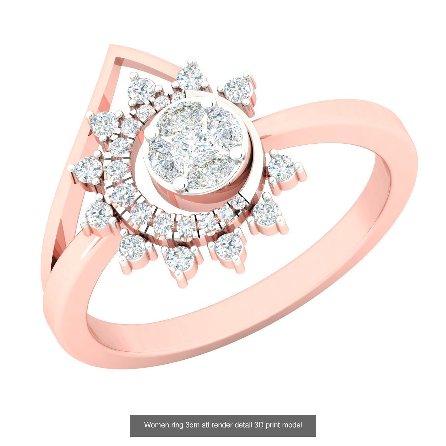 440 engagement wedding women ring 3dm details bulk collection  _135