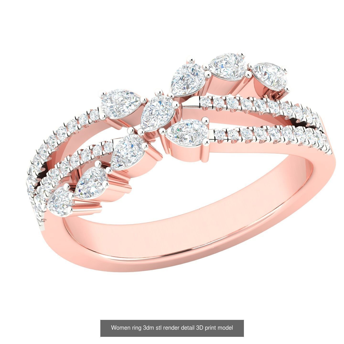 440 engagement wedding women ring 3dm details bulk collection  _53