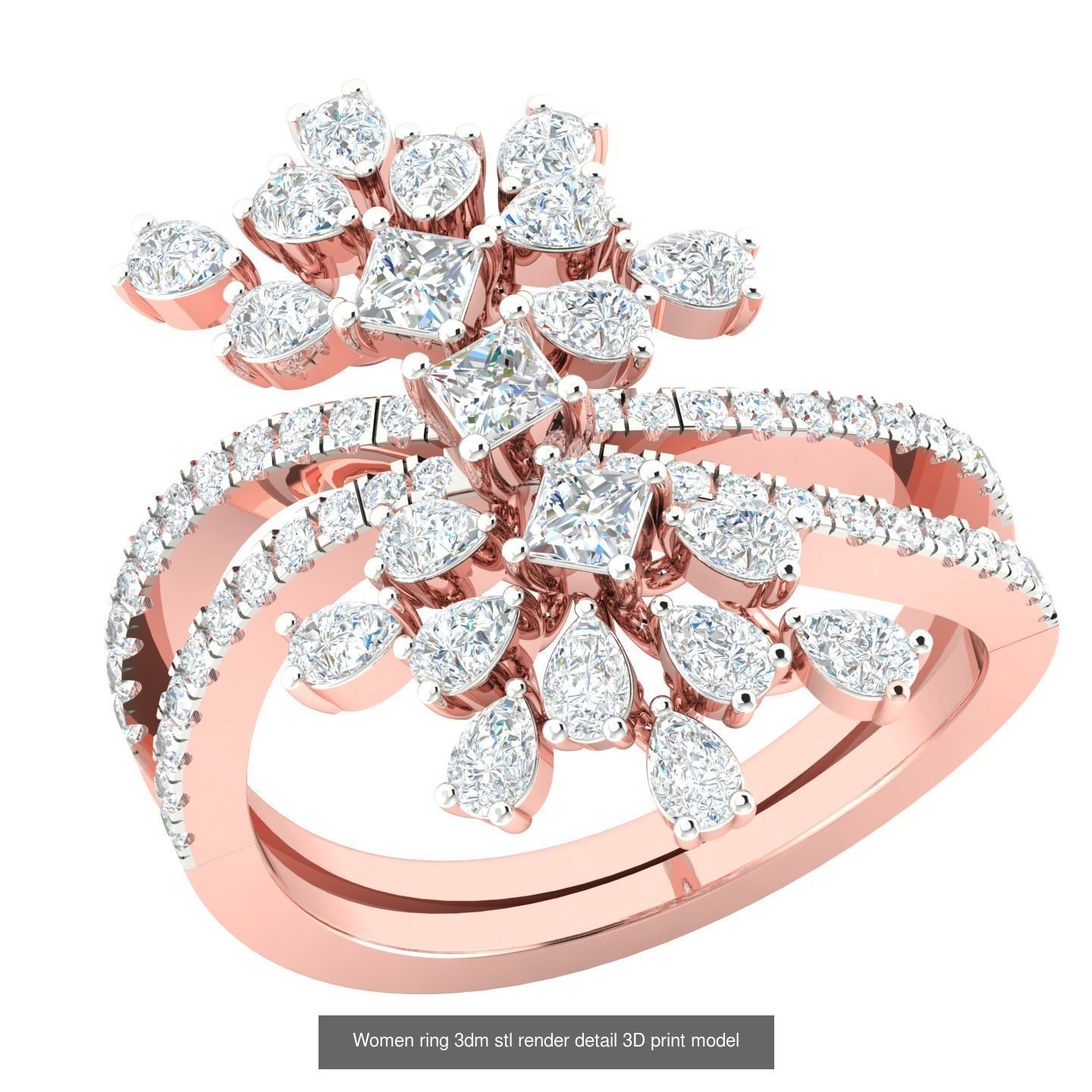 440 engagement wedding women ring 3dm details bulk collection  _48