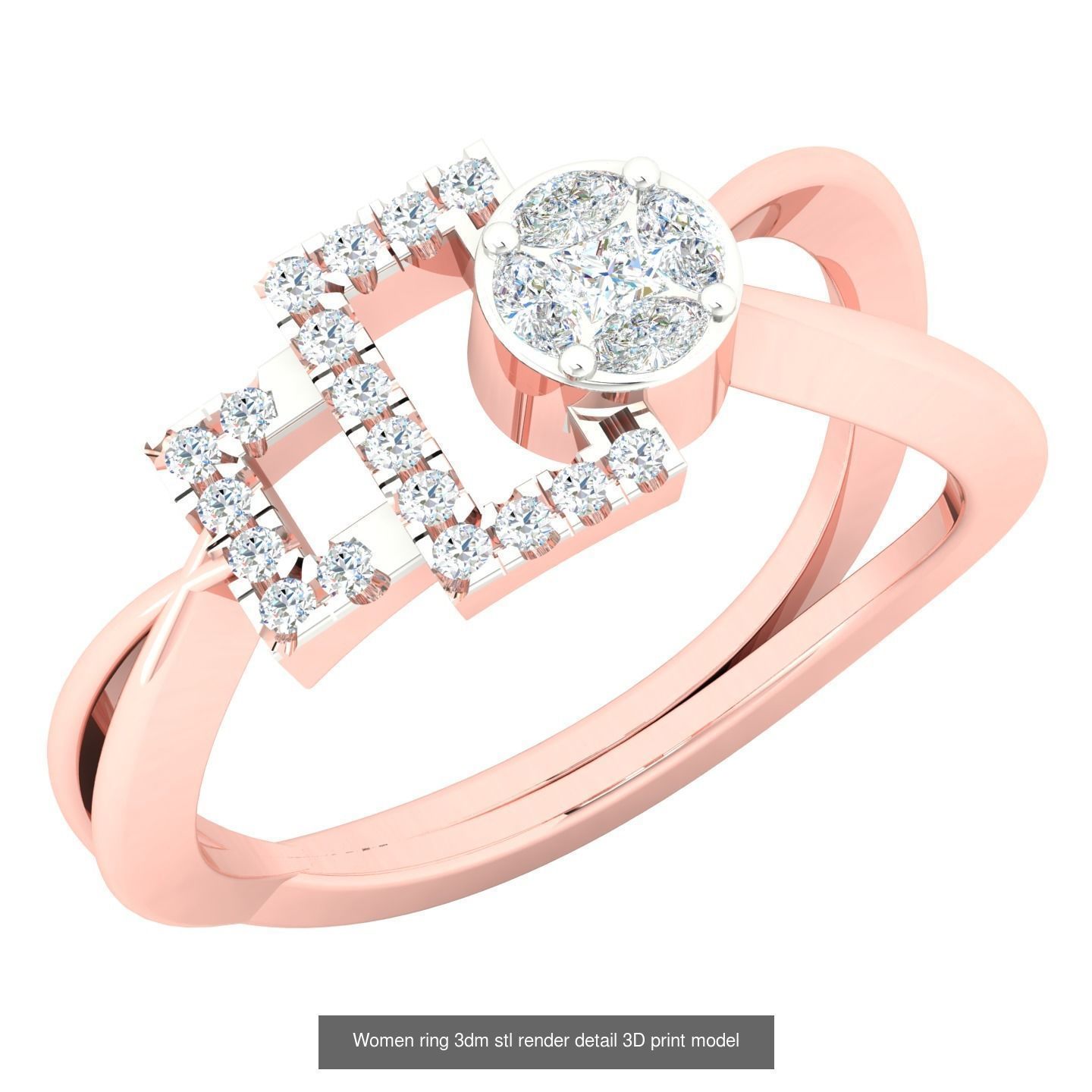 440 engagement wedding women ring 3dm details bulk collection  _166