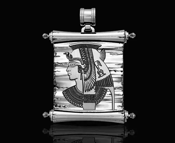 Cleopatra With Parchment-Pendant  3D print model