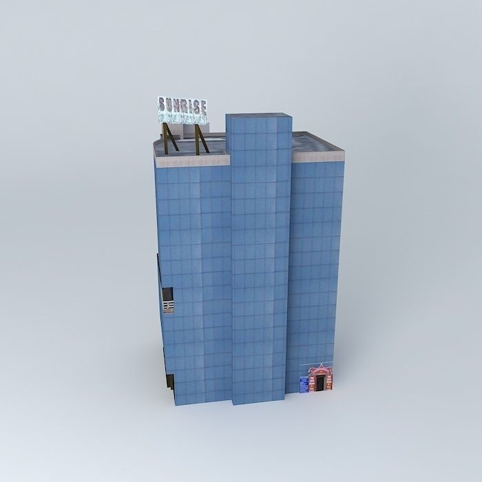 Sunrise Plaza Free 3D model_1