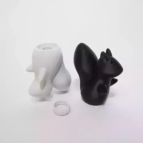 Squirrel Salt and Pepper Shaker Free 3D print model