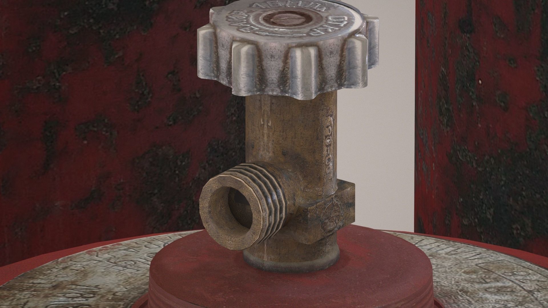 low poly model of a gas cylinder of 34 l and 27 l Free low-poly 3D model_14