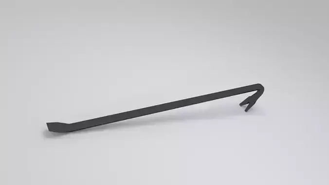 Low poly crowbar bar