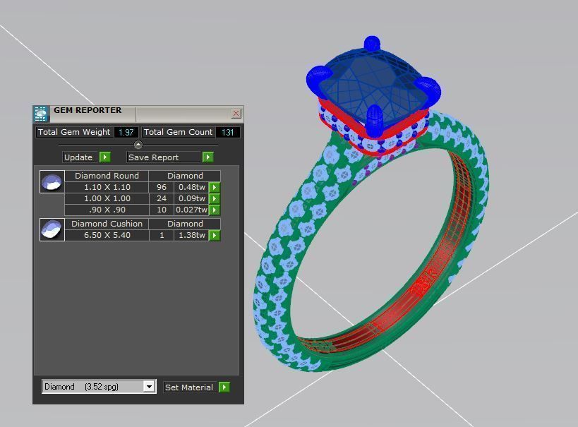 Cushion Ring 3D print model_4