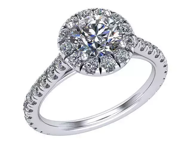 Round Halo Ring