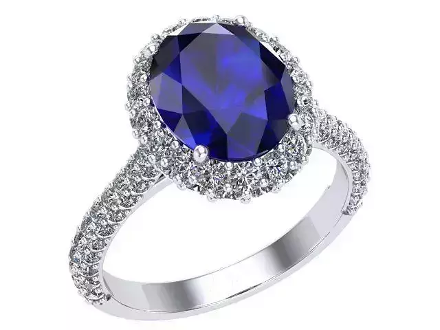 Sapphire Oval Ring