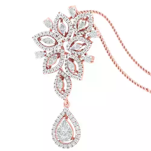 Women pendant earrings 3dm stl render detail 3D print model