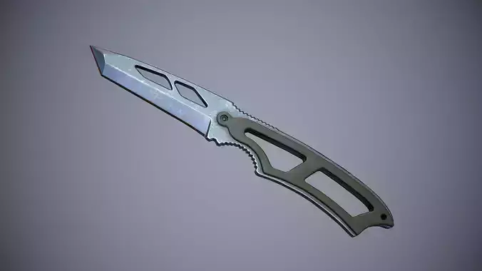 Knife High Tech 2 Low-poly 3D model