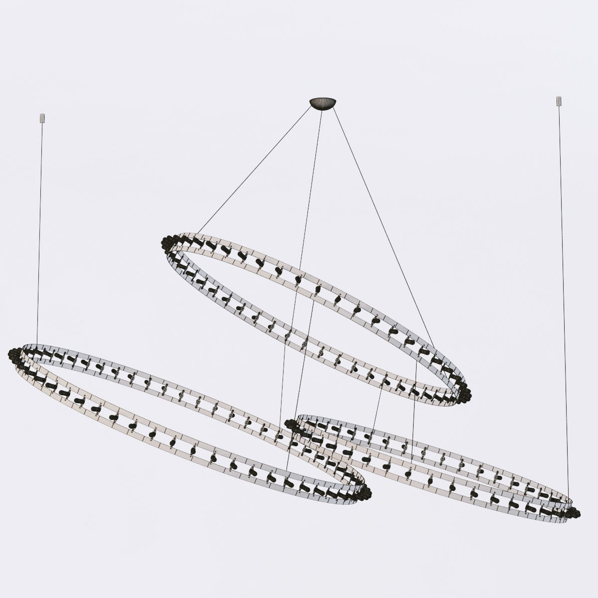 Quasar CITADEL COMPOSITION chandelier 3D model_4