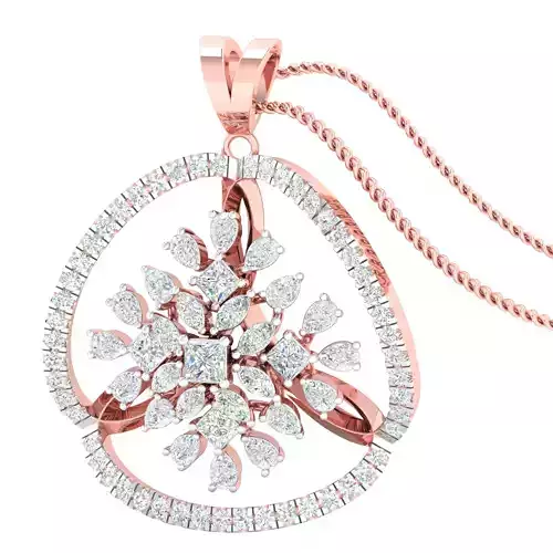 Women pendant earrings 3dm stl render detail 3D print model