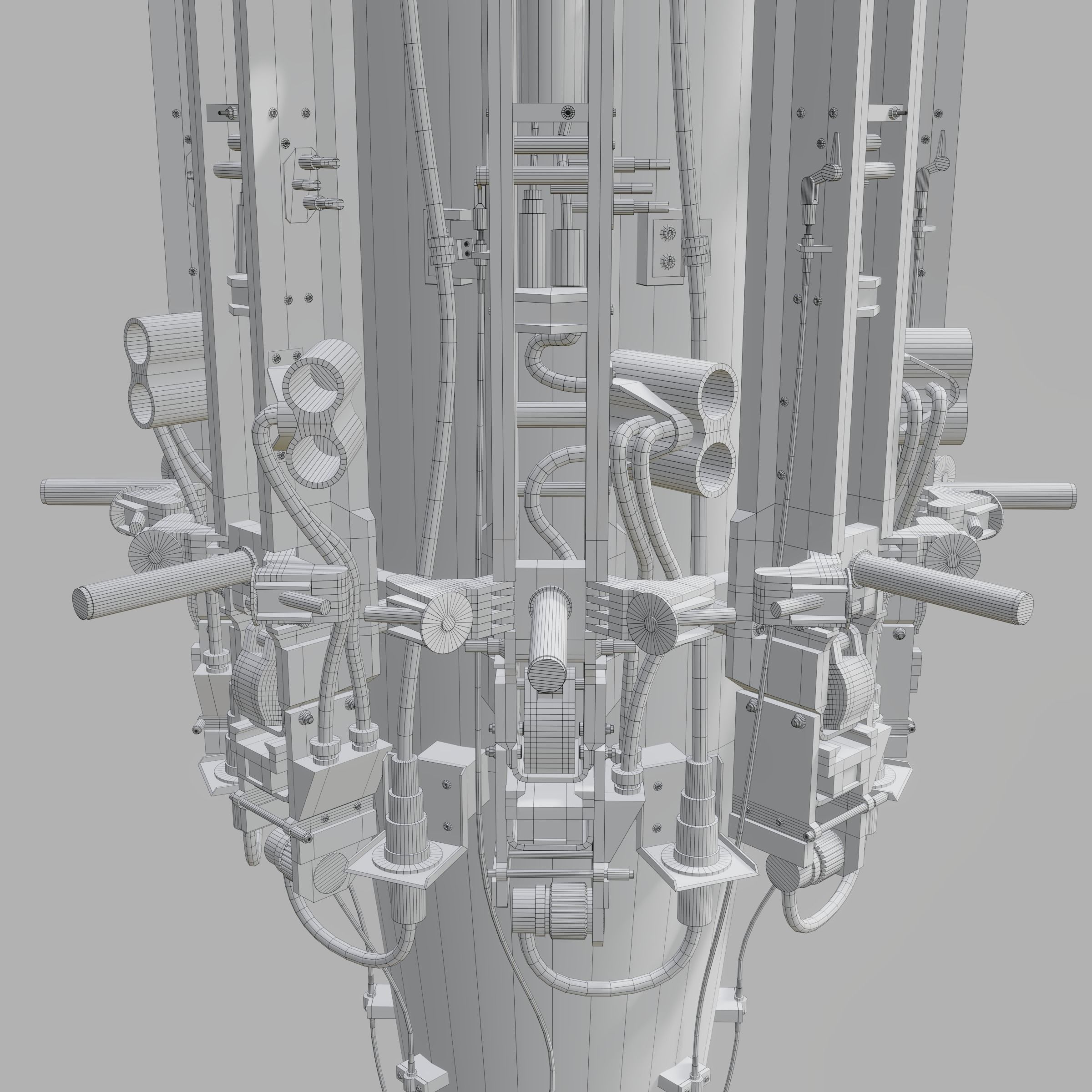 Rotary Bomb Bay Free low-poly 3D model_10