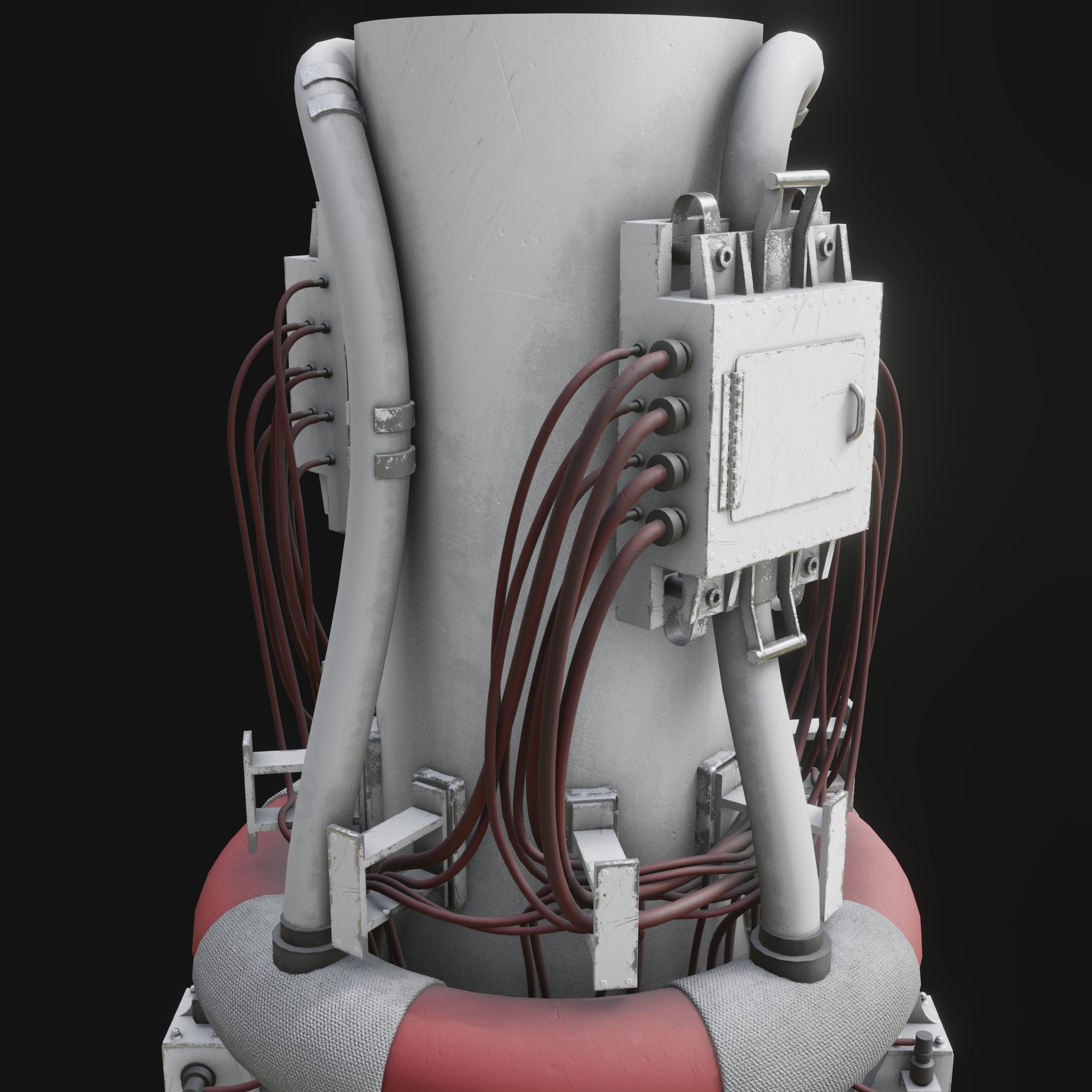 Rotary Bomb Bay Free low-poly 3D model_5