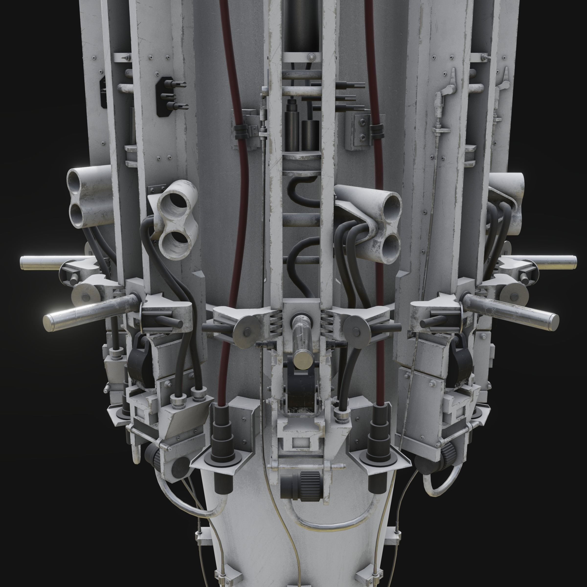 Rotary Bomb Bay Free low-poly 3D model_17