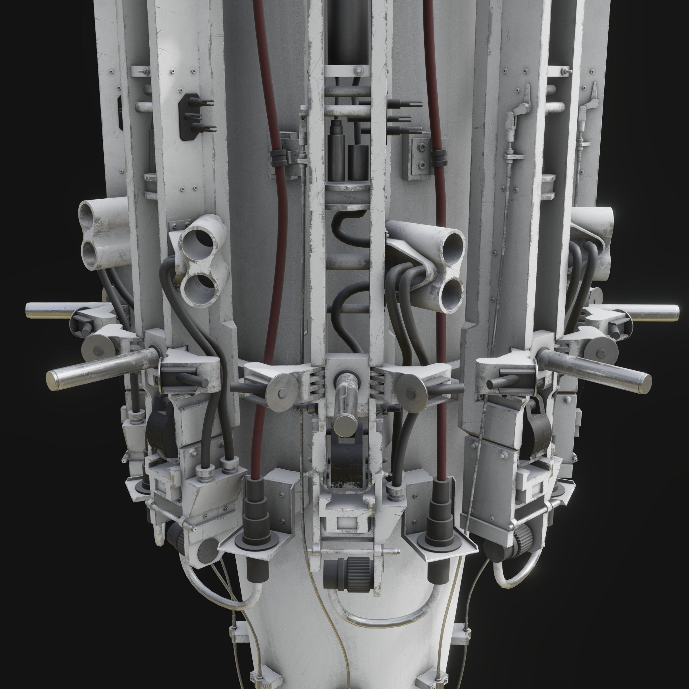 Rotary Bomb Bay Free low-poly 3D model_9