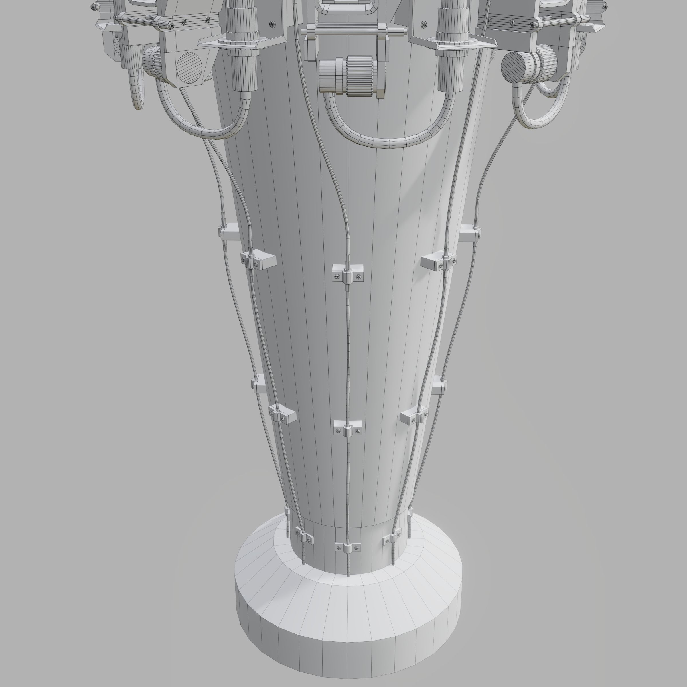 Rotary Bomb Bay Free low-poly 3D model_12