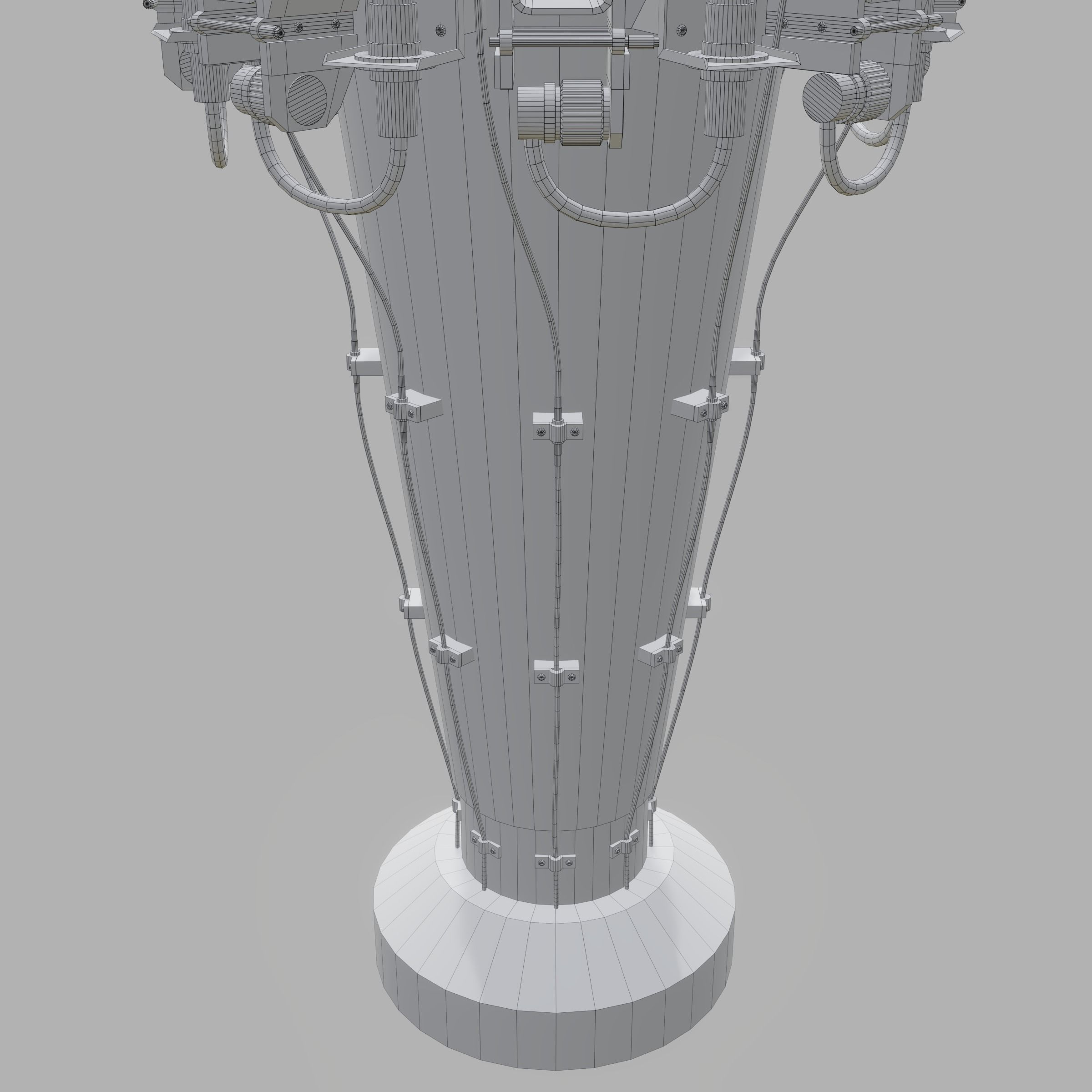 Rotary Bomb Bay Free low-poly 3D model_20