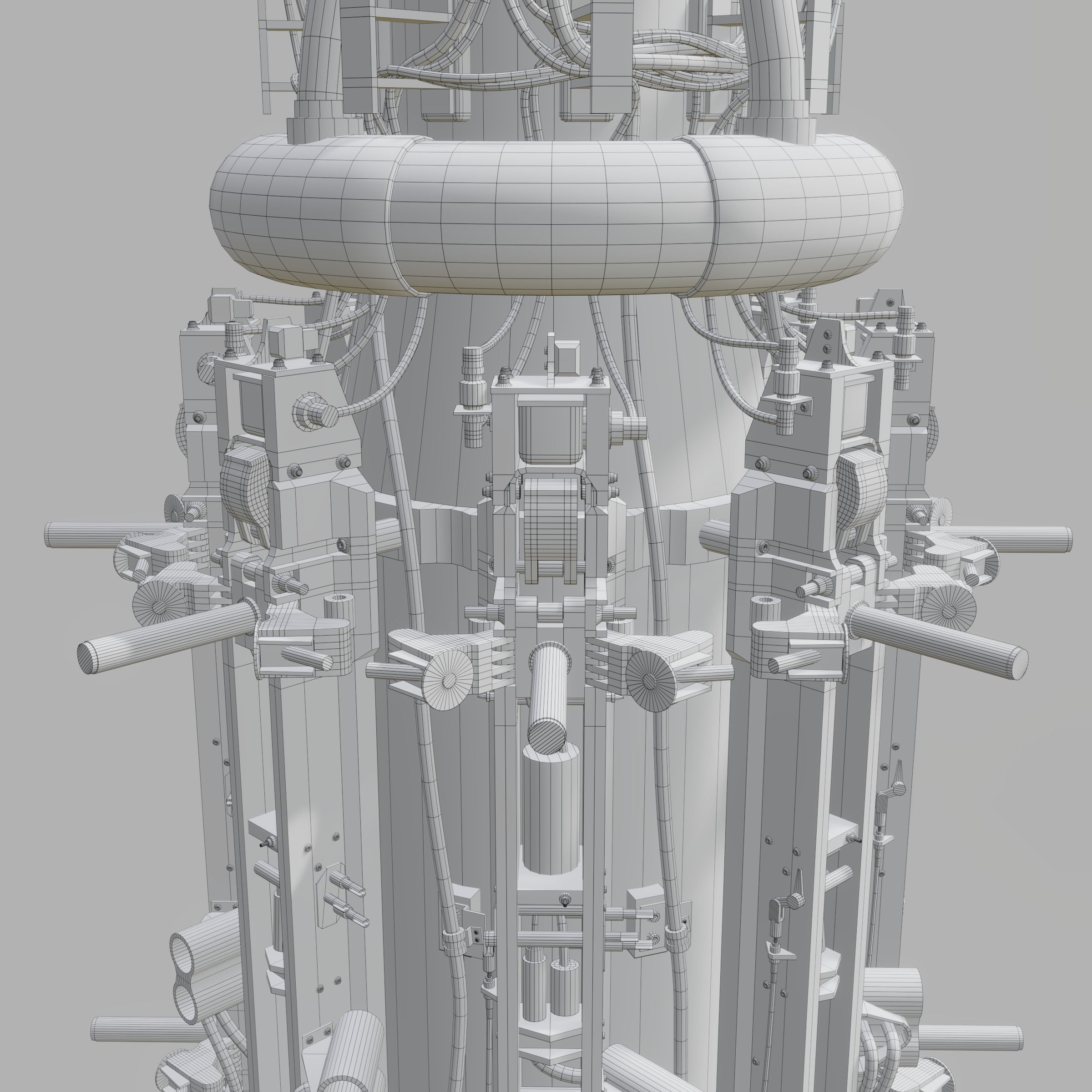 Rotary Bomb Bay Free low-poly 3D model_8