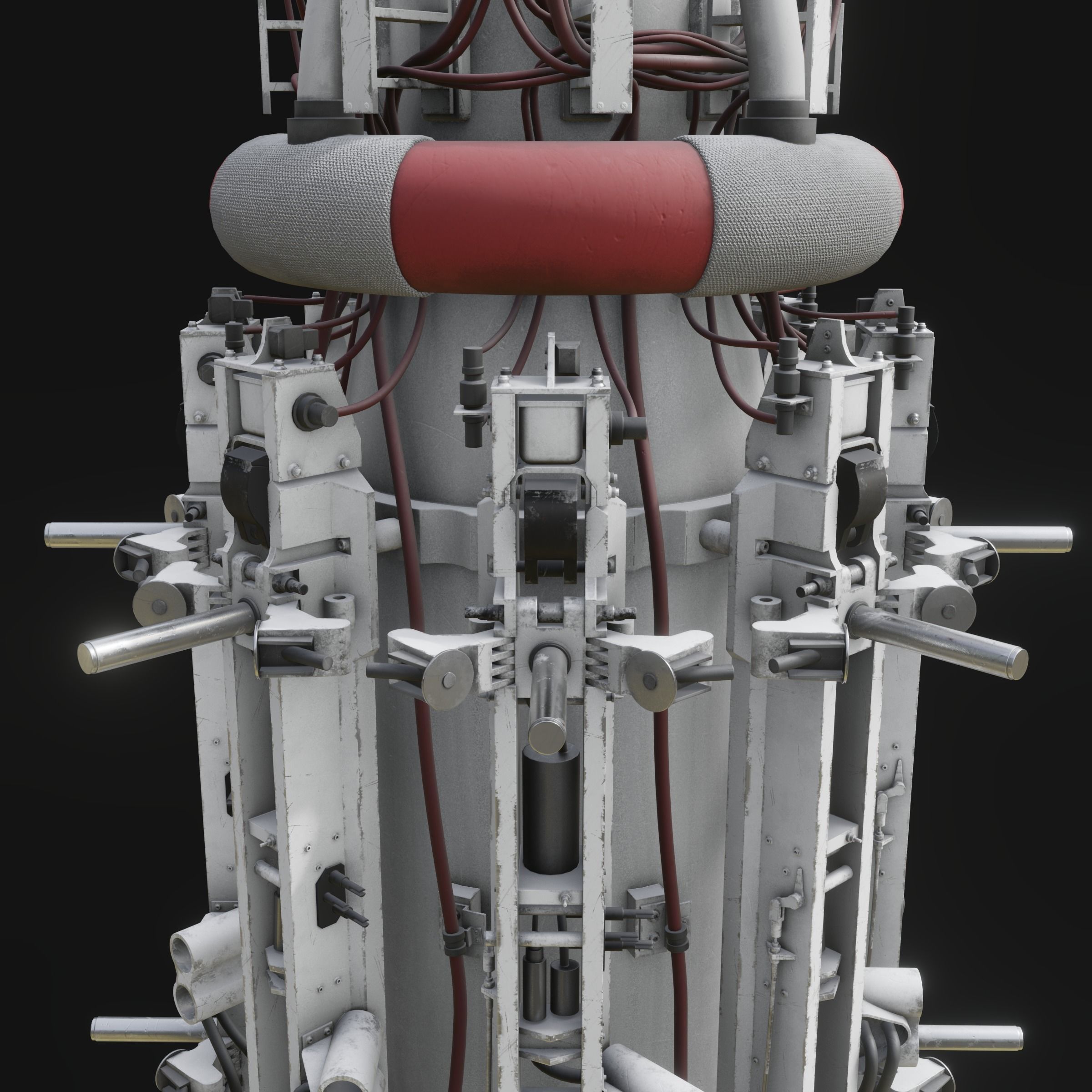 Rotary Bomb Bay Free low-poly 3D model_7