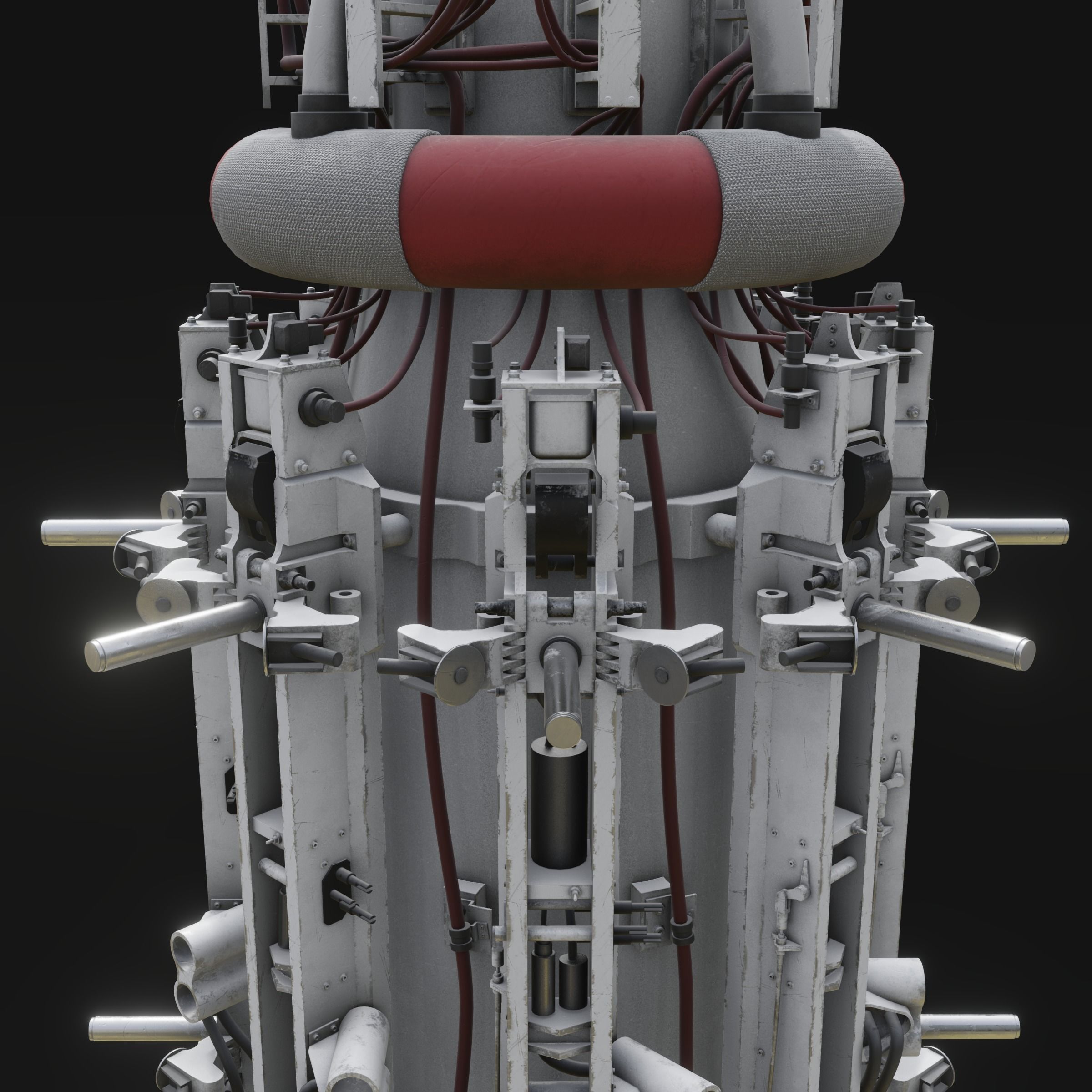 Rotary Bomb Bay Free low-poly 3D model_15