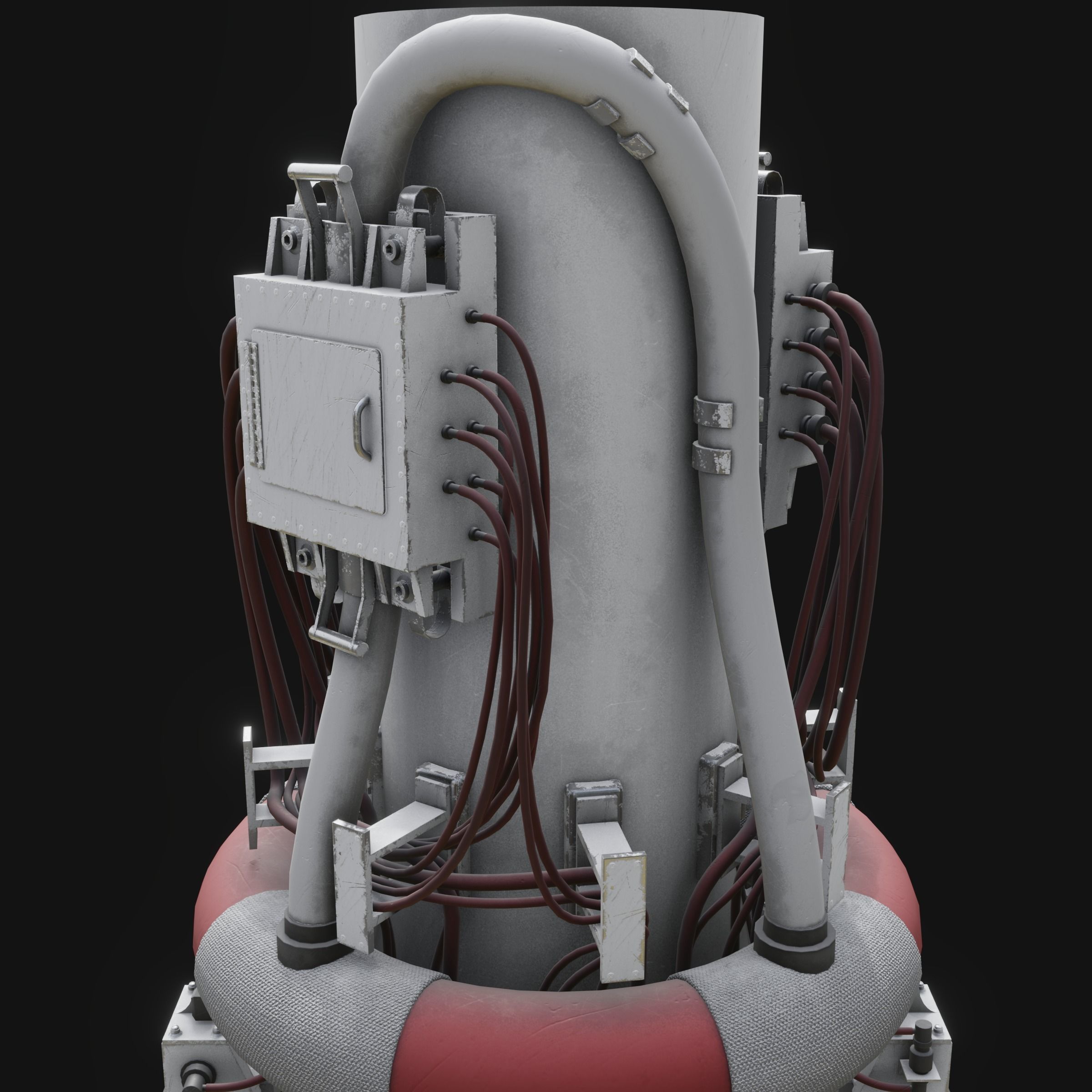 Rotary Bomb Bay Free low-poly 3D model_13