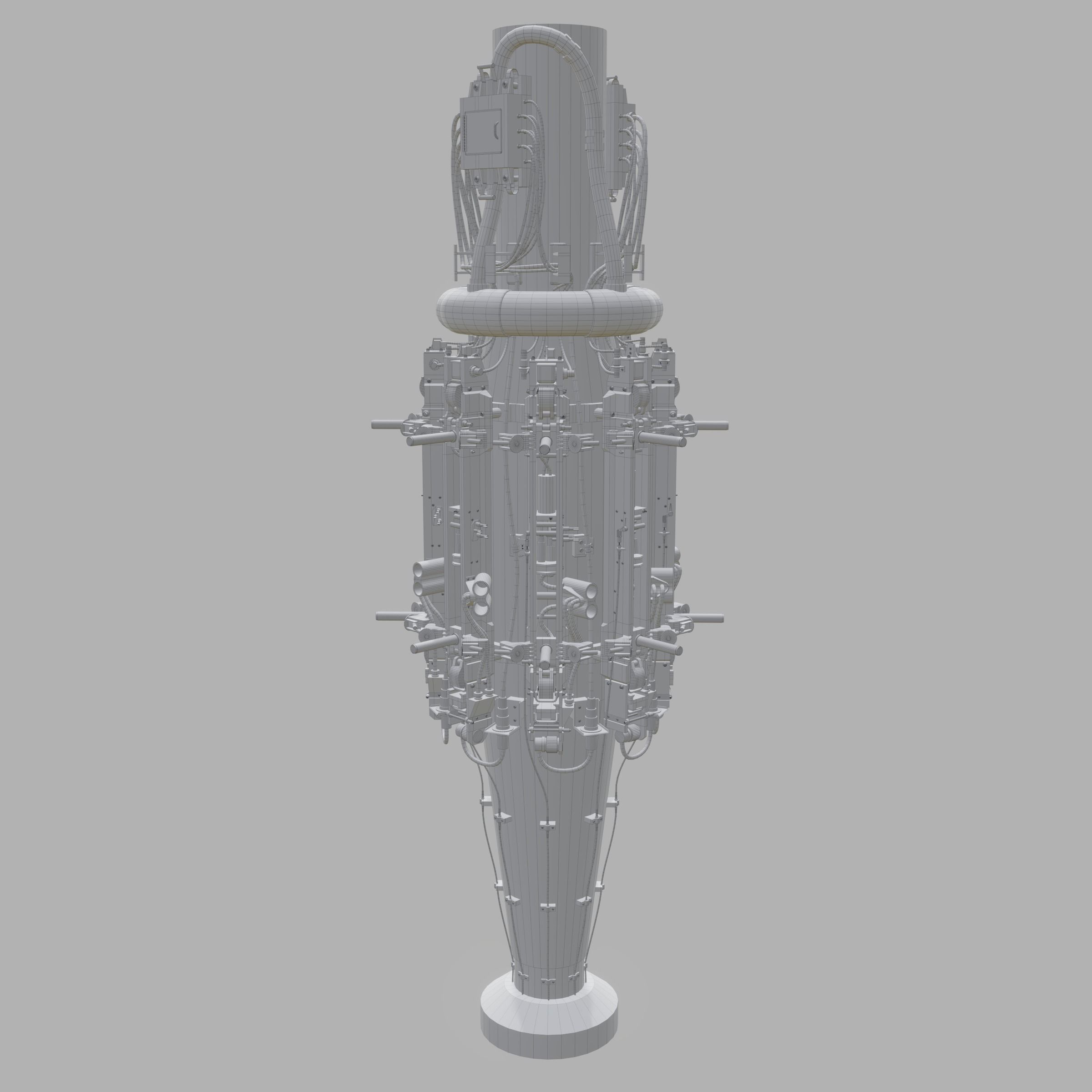 Rotary Bomb Bay Free low-poly 3D model_4