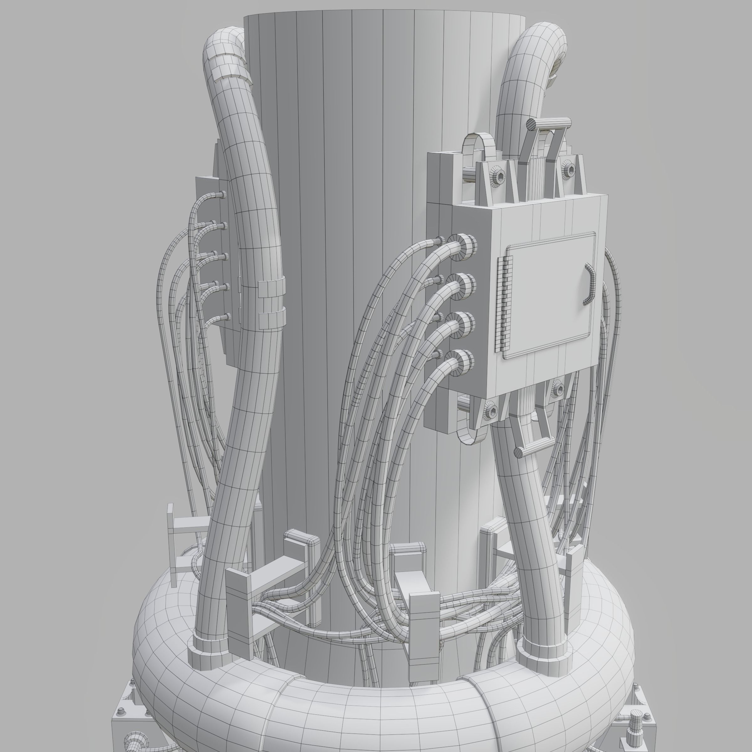 Rotary Bomb Bay Free low-poly 3D model_6