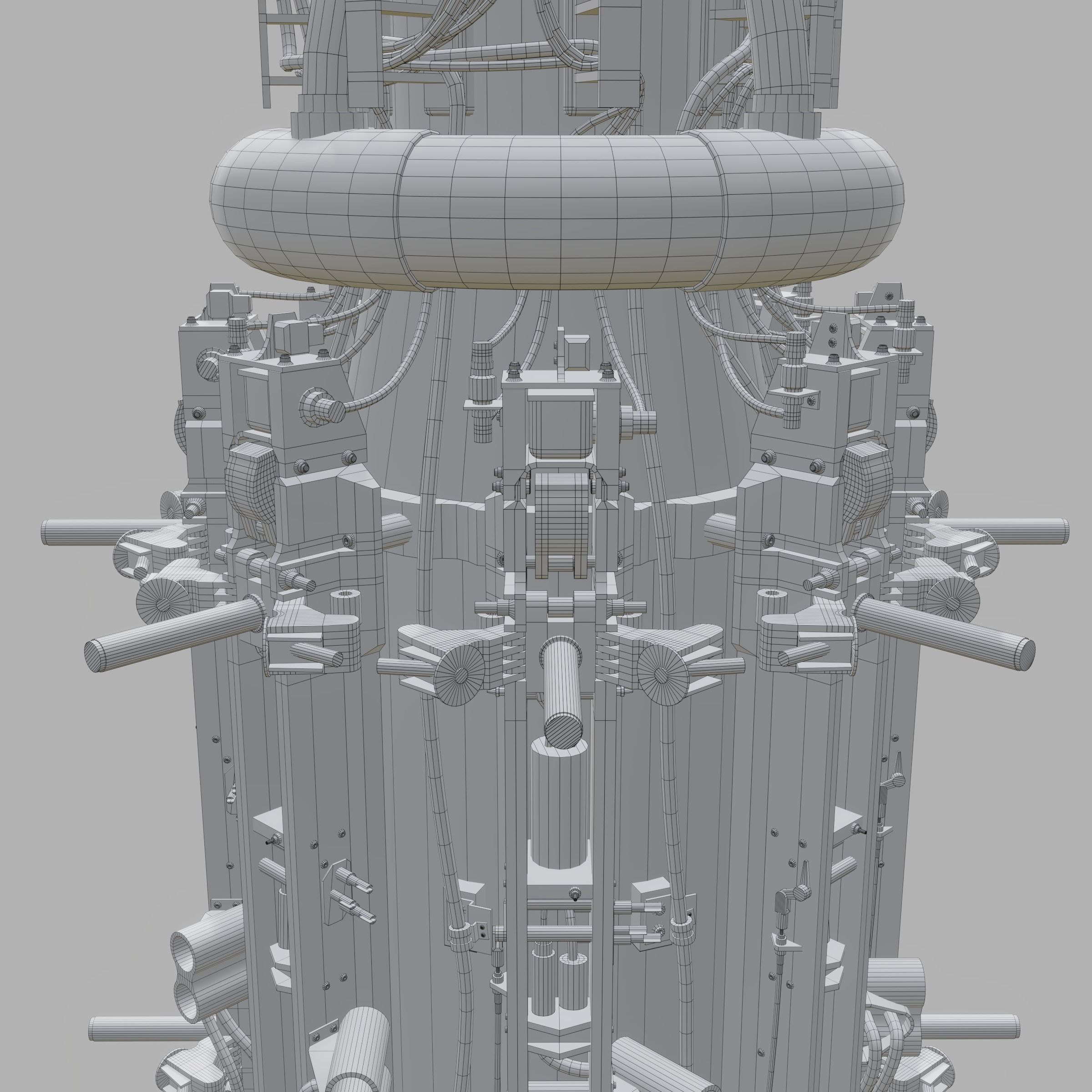 Rotary Bomb Bay Free low-poly 3D model_16