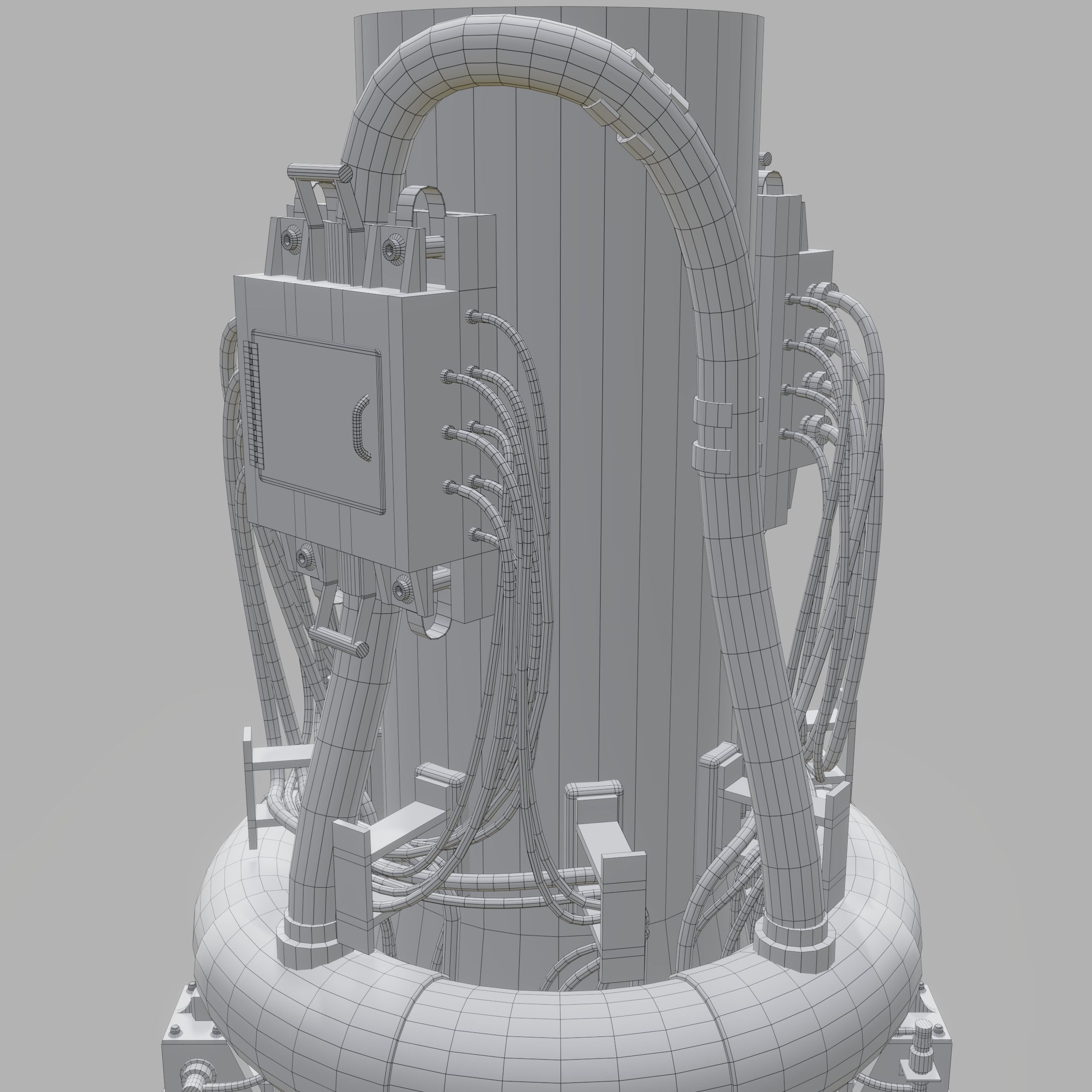 Rotary Bomb Bay Free low-poly 3D model_14