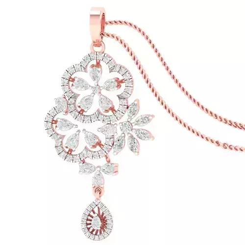 Women pendant earrings 3dm stl render detail 3D print model