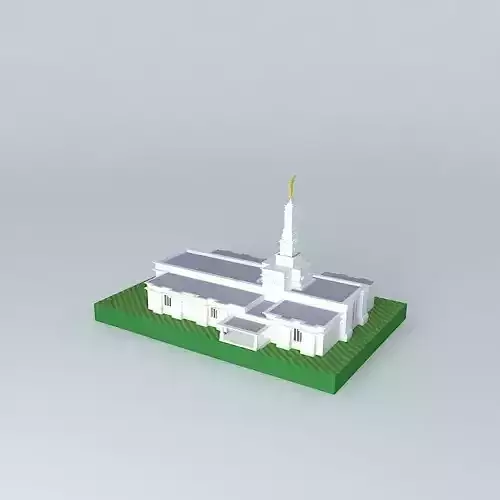 LDS. Mexico Temple Mormon.Tampico 83rd. operating Temple. Free 3D model