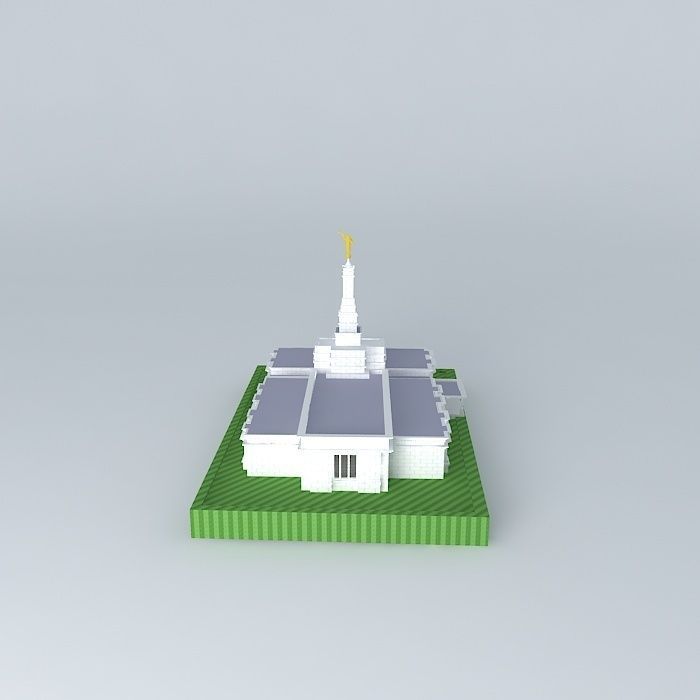 LDS. Mexico Temple Mormon.Tampico 83rd. operating Temple. Free 3D model_1
