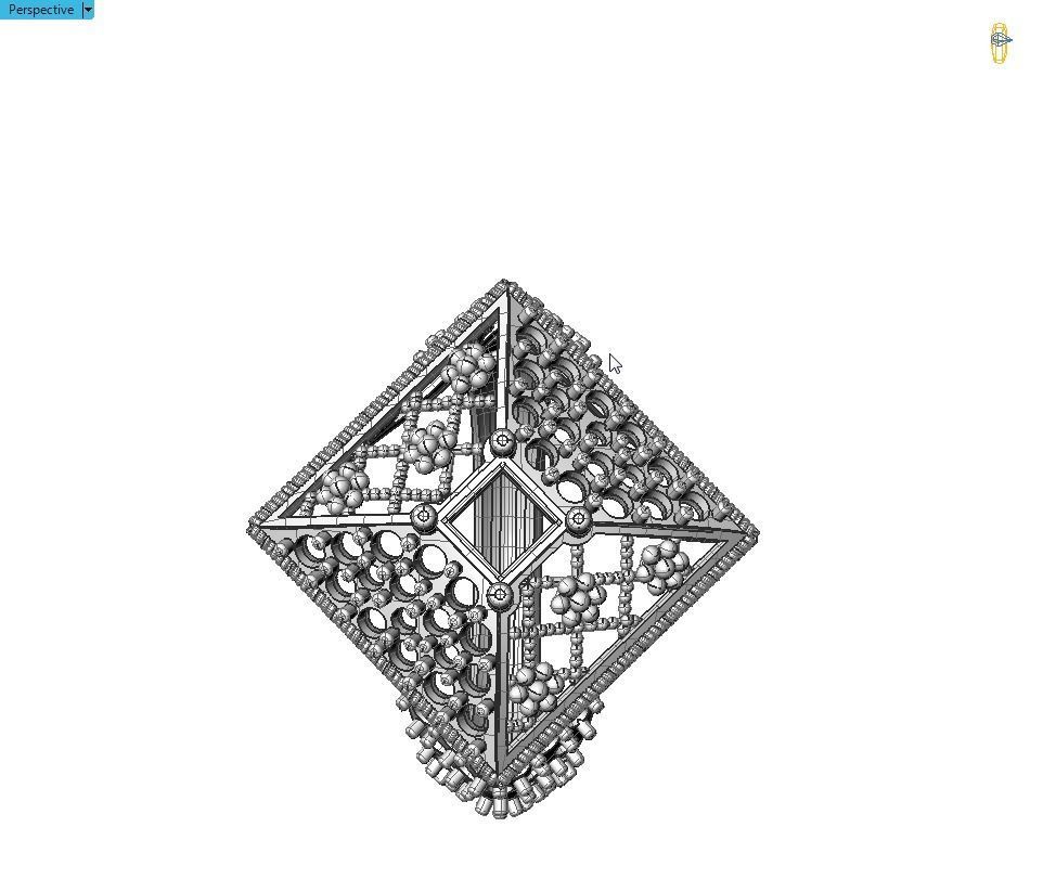 Flower Box Ring with Beads 3D print model_9