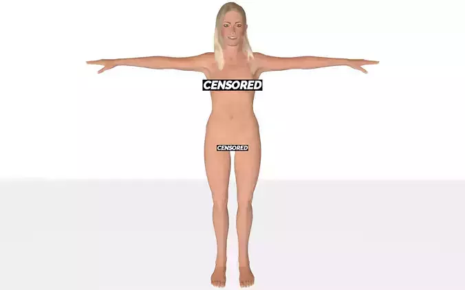 Rigged Female Model Catherine 3D model