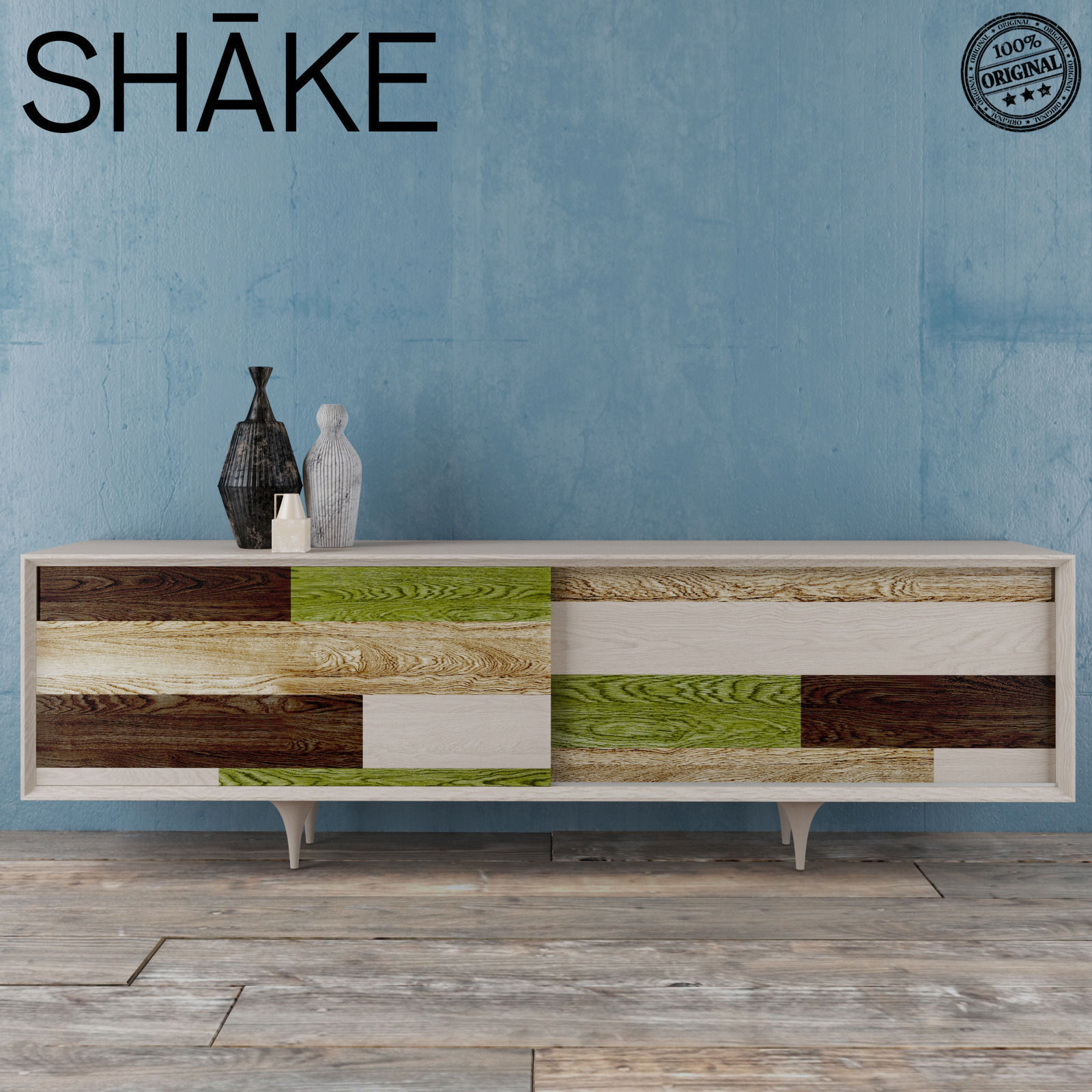 Sideboard Chagall and decor set 3D model_0