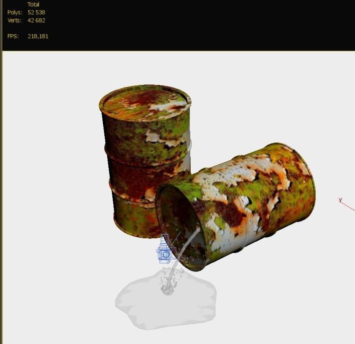 Oil barrel 3D model_7