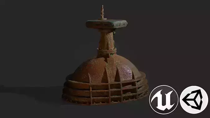 Metal Valve Low-poly 3D model