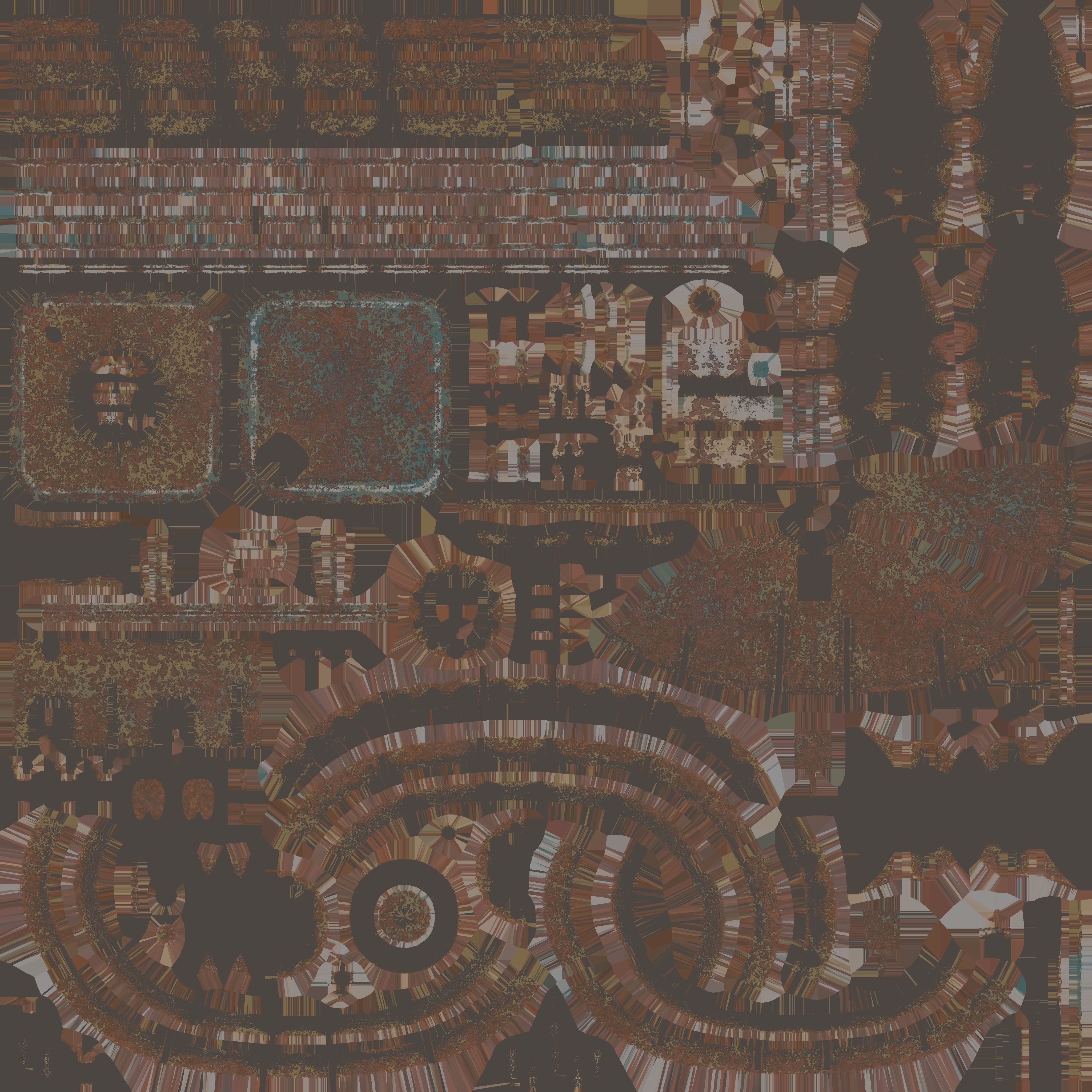 Metal Valve Low-poly 3D model_7