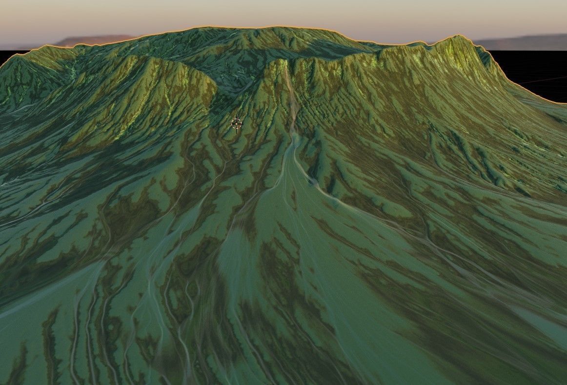Mountainous Terrain Icelandic - 4k Free 3D model_2